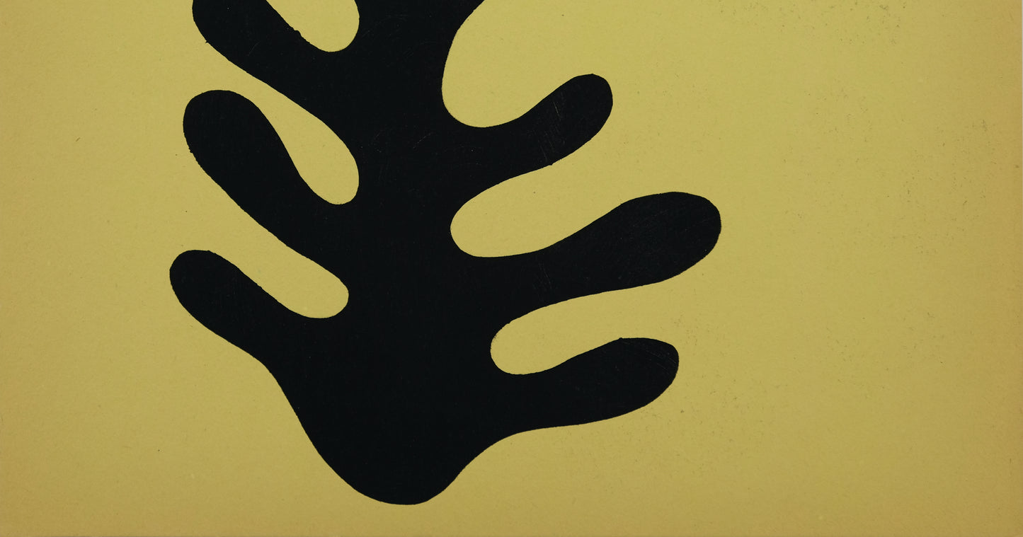Jean ARP : Moustache et squelette - Pochoir