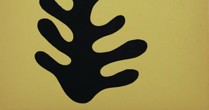 Jean ARP : Moustache et squelette - Pochoir
