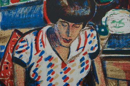 François DESNOYER : Le portrait de Suza - Lithographie originale signée