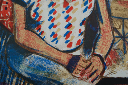 François DESNOYER : Le portrait de Suza - Lithographie originale signée
