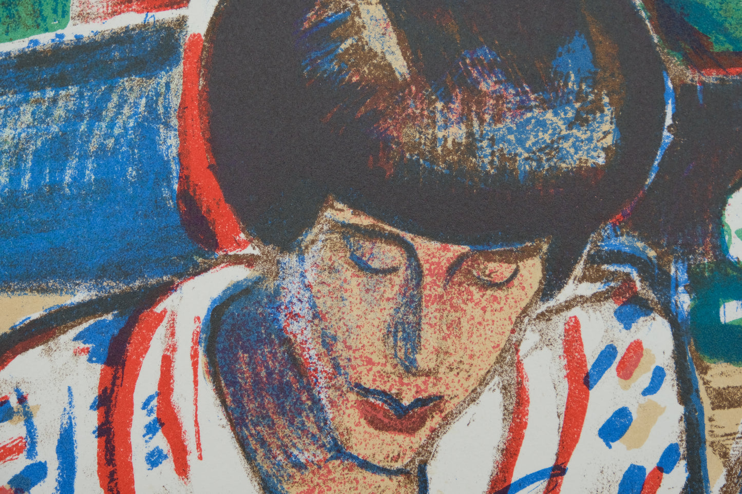 François DESNOYER : Le portrait de Suza - Lithographie originale signée