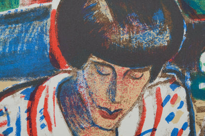 François DESNOYER : Le portrait de Suza - Lithographie originale signée