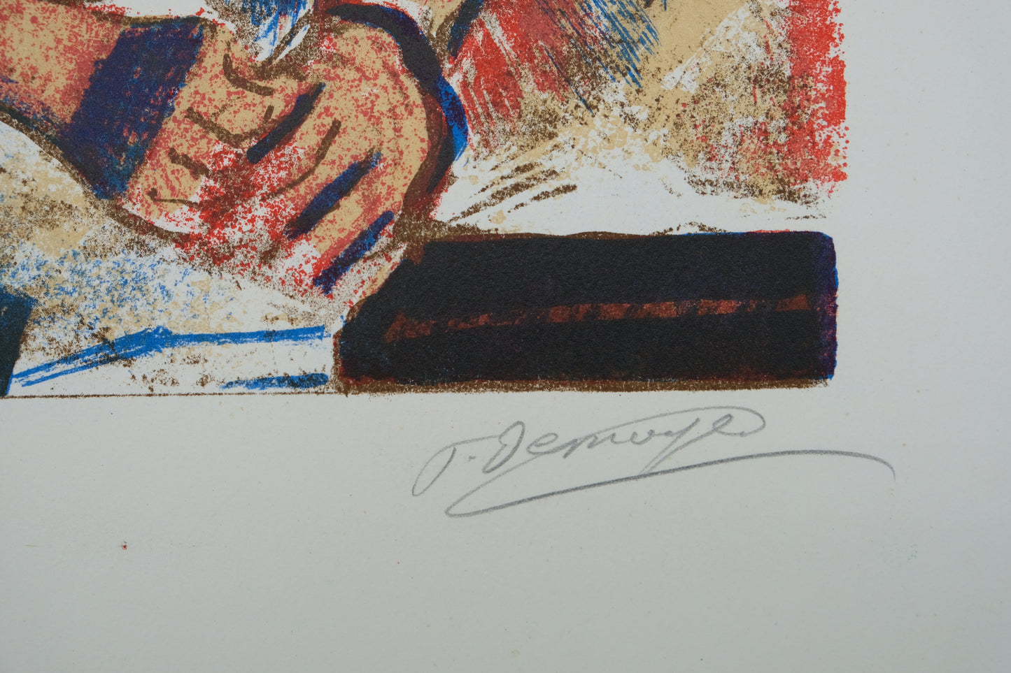 François DESNOYER : Le portrait de Suza - Lithographie originale signée