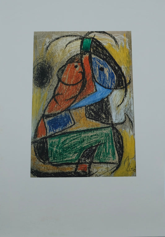 Joan MIRO : Femme surréaliste - Lithographie signée