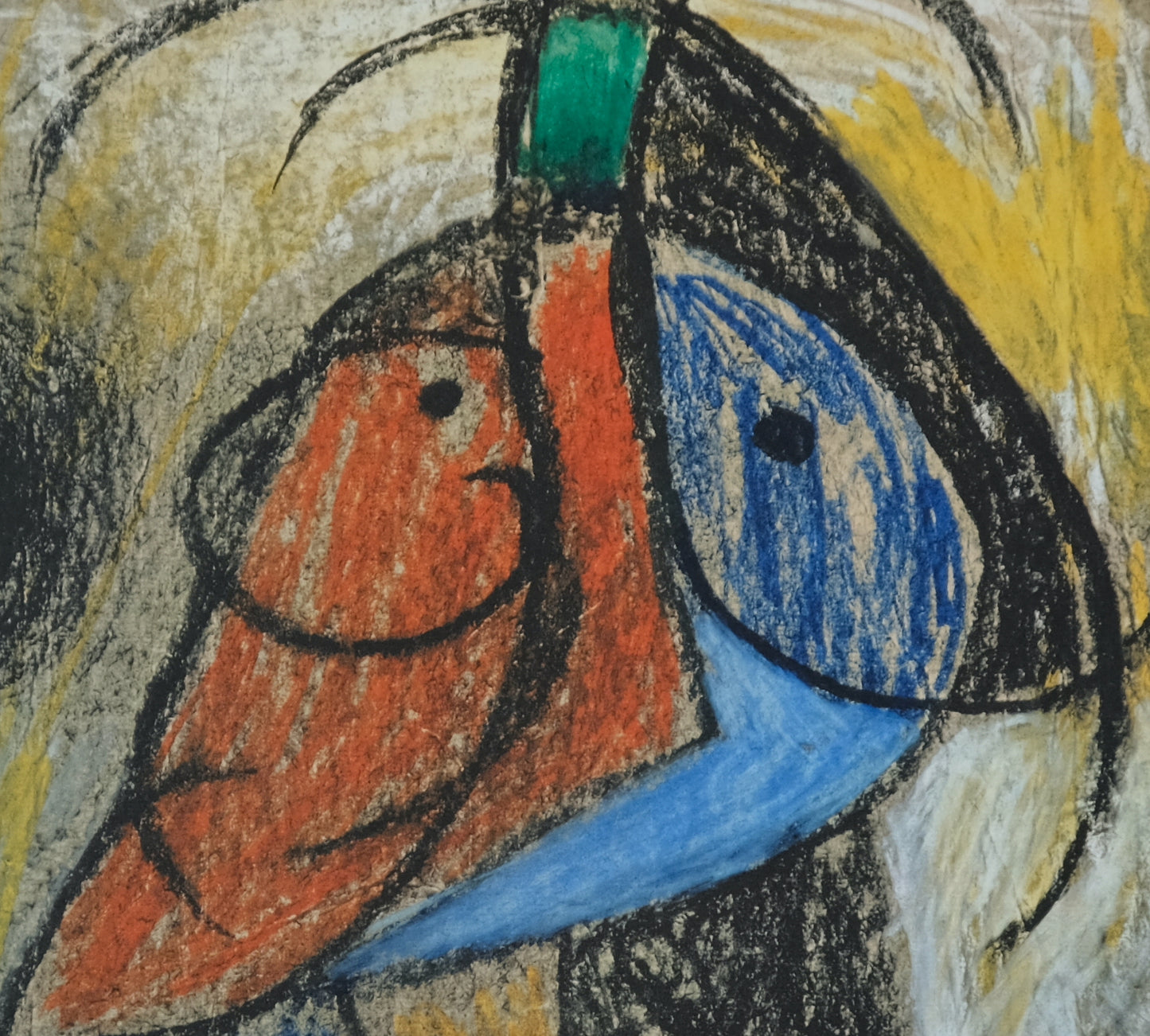 Joan MIRO : Femme surréaliste - Lithographie signée