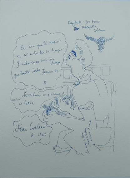 Jean COCTEAU : Gitans et corridas - Lithographie signée