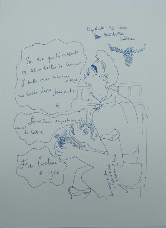 Jean COCTEAU : Gitans et corridas - Lithographie signée