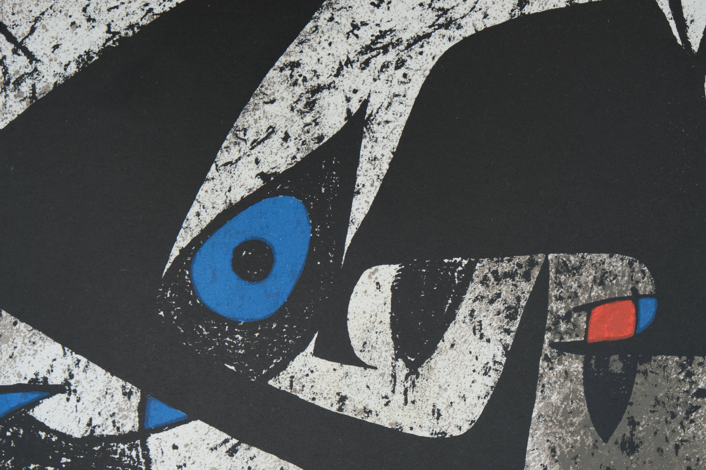 Joan MIRO : L'oeil jaune et rouge - Lithographie originale