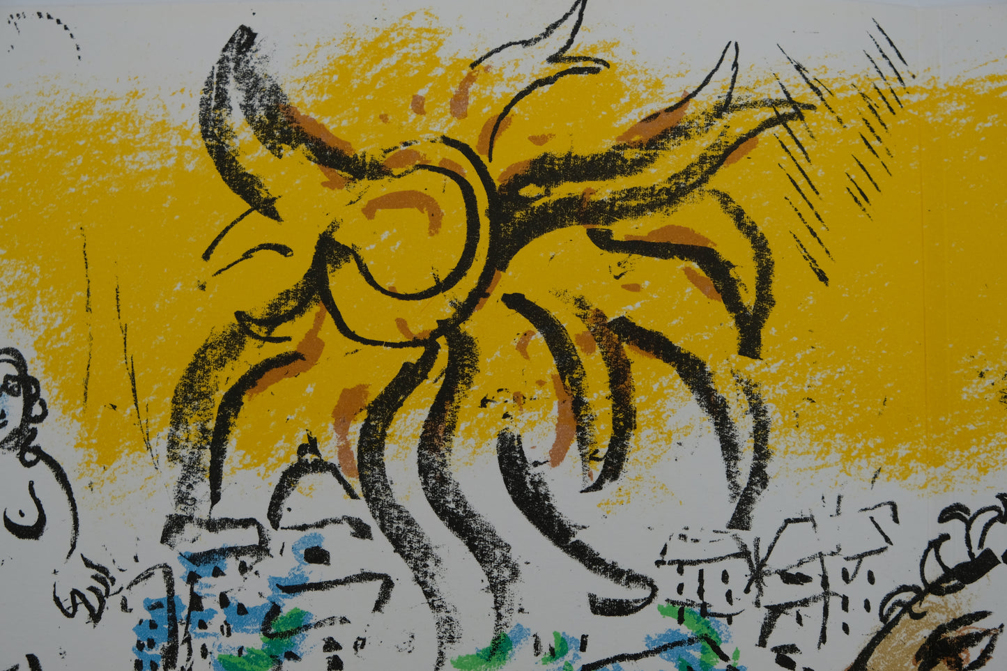 Marc CHAGALL : Cheval vert - Lithographie originale