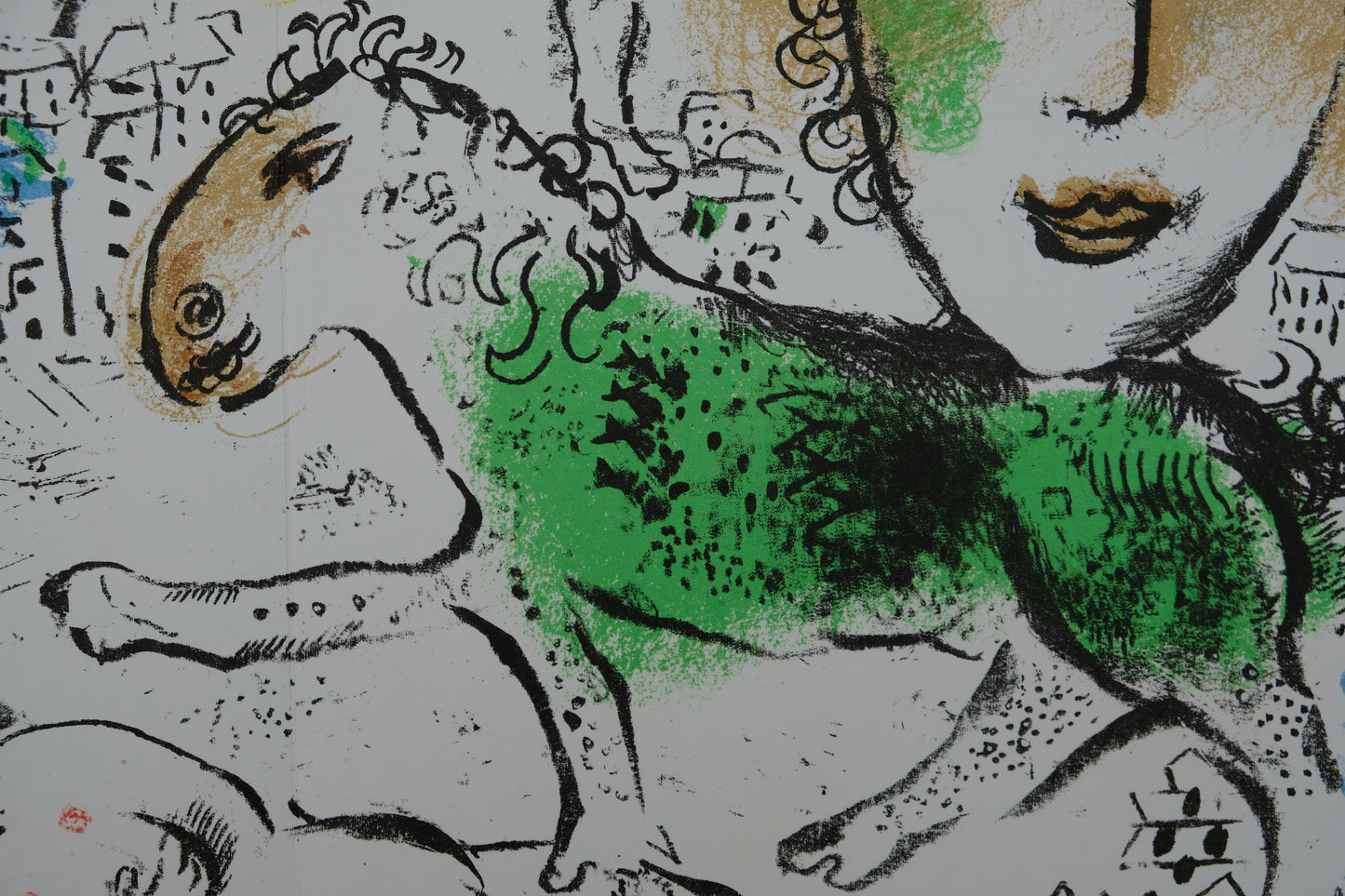 Marc CHAGALL : Cheval vert - Lithographie originale