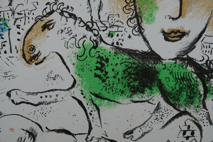 Marc CHAGALL : Cheval vert - Lithographie originale