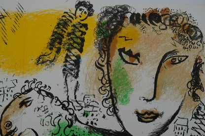 Marc CHAGALL : Cheval vert - Lithographie originale