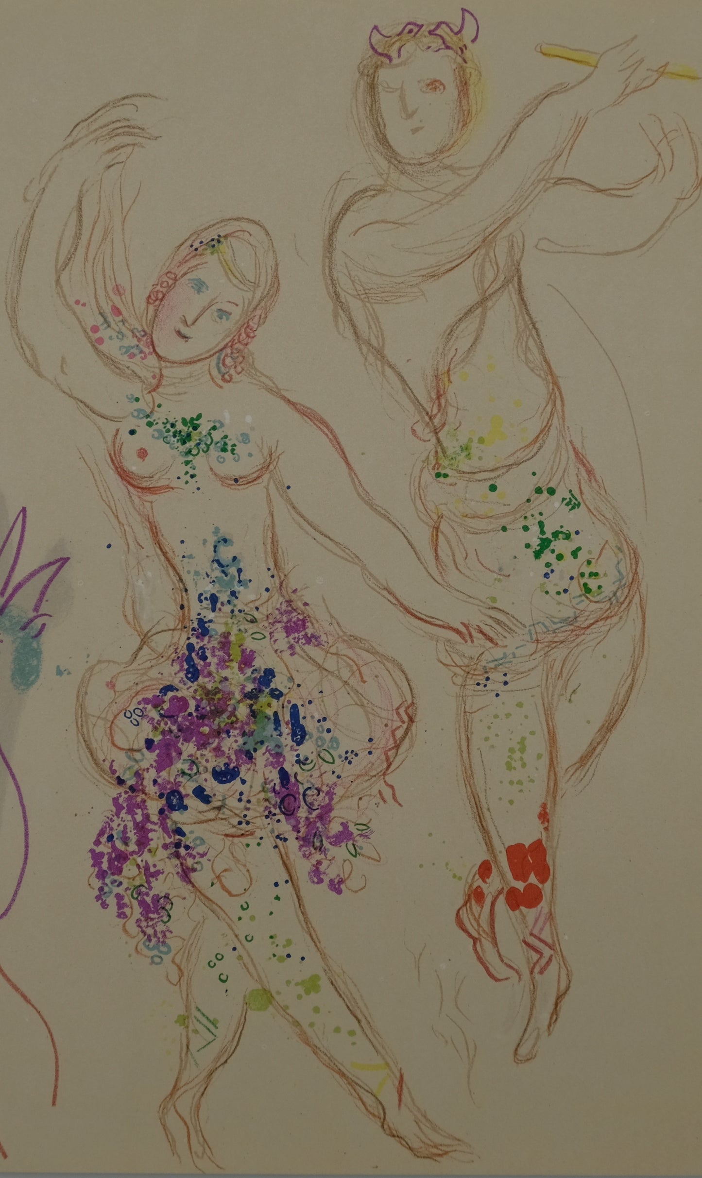 Marc CHAGALL : Le ballet de Daphnis et Chloé - Lithographie originale
