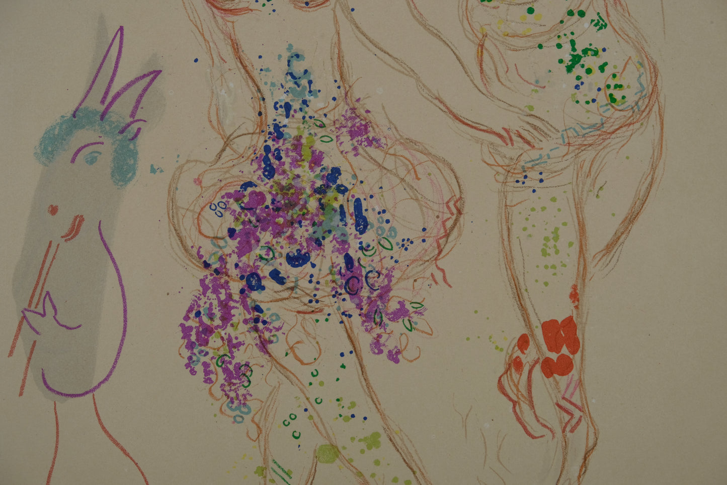 Marc CHAGALL : Le ballet de Daphnis et Chloé - Lithographie originale