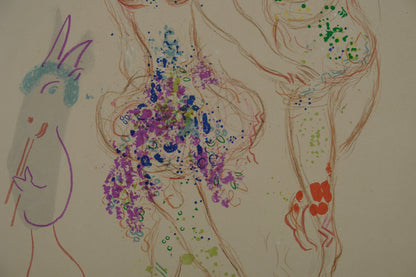 Marc CHAGALL : Le ballet de Daphnis et Chloé - Lithographie originale