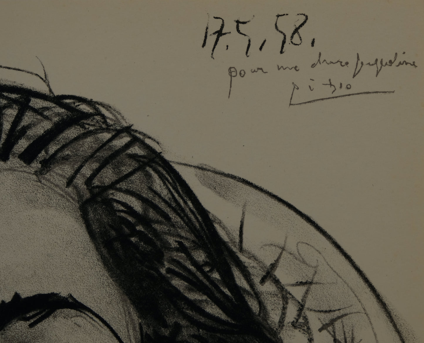 Pablo PICASSO : Portrait de Jacqueline - Lithographie signée