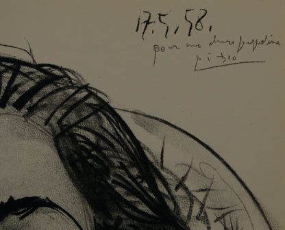 Pablo PICASSO : Portrait de Jacqueline - Lithographie signée