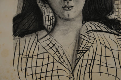 Pablo PICASSO : Portrait de Jacqueline - Lithographie signée