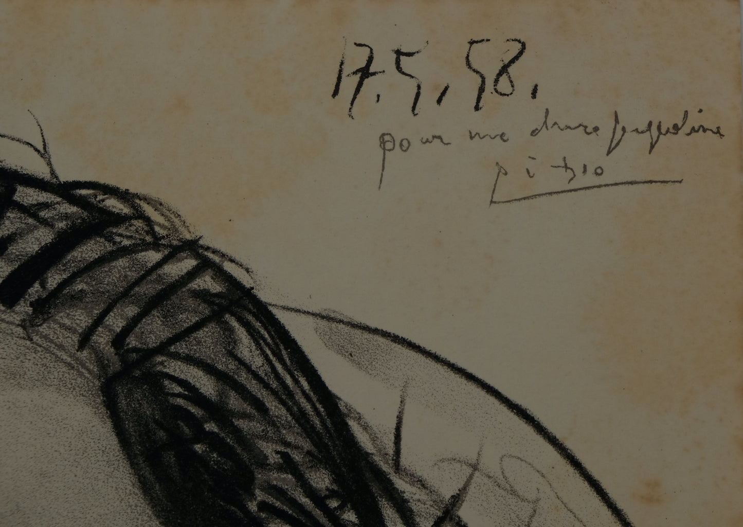 Pablo PICASSO : Portrait de Jacqueline - Lithographie signée