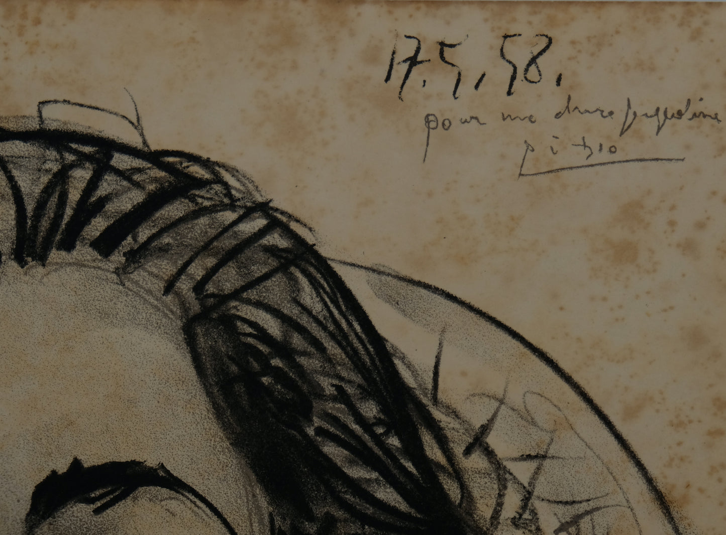 Pablo PICASSO : Portrait de Jacqueline - Lithographie signée