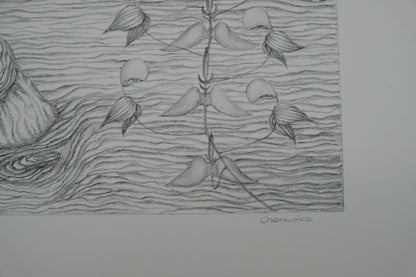 Gochka CHAREWICZ : Fleurs en cloche  - Lithographie originale signée