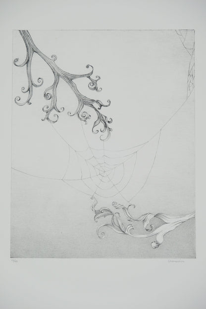 Gochka CHAREWICZ : Toile d'araignée  - Lithographie originale signée