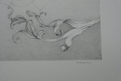 Gochka CHAREWICZ : Toile d'araignée  - Lithographie originale signée