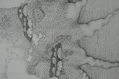 Gochka CHAREWICZ : Tronc et racines  - Lithographie originale signée