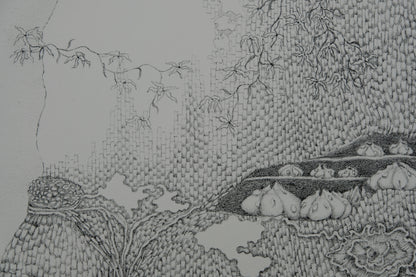 Gochka CHAREWICZ : Tronc et racines  - Lithographie originale signée