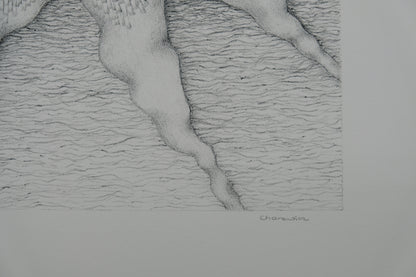 Gochka CHAREWICZ : Tronc et racines  - Lithographie originale signée