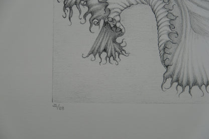 Gochka CHAREWICZ : La fleur éclose- Lithographie originale signée