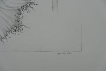 Gochka CHAREWICZ : La fleur éclose- Lithographie originale signée