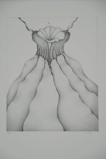 Gochka CHAREWICZ : Tour végétale - Lithographie originale signée