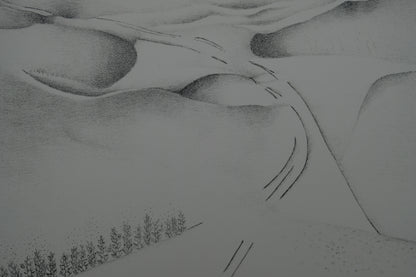 Gochka CHAREWICZ : La vallée perdue - Lithographie originale signée