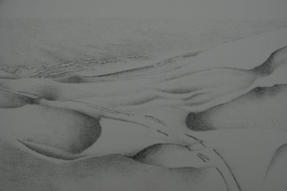 Gochka CHAREWICZ : La vallée perdue - Lithographie originale signée