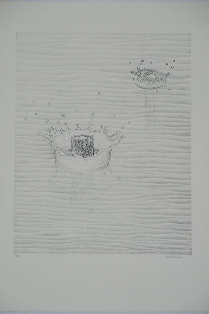 Gochka CHAREWICZ : Les ricochets - Lithographie originale signée