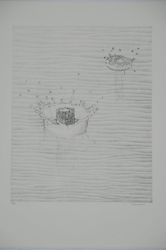 Gochka CHAREWICZ : Les ricochets - Lithographie originale signée