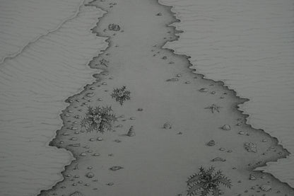 Gochka CHAREWICZ : La plage - Lithographie originale signée