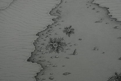 Gochka CHAREWICZ : La plage - Lithographie originale signée