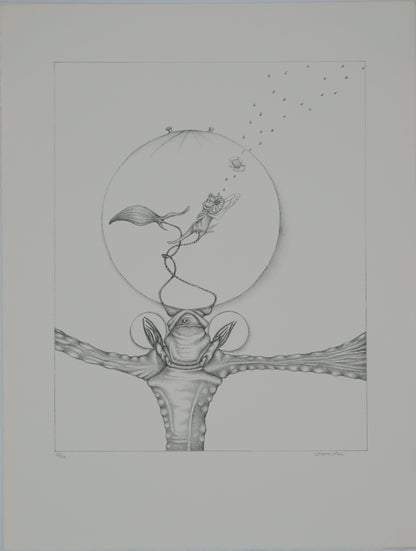 Gochka CHAREWICZ : La bulle - Lithographie originale signée