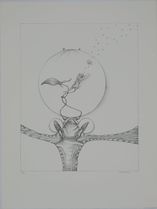 Gochka CHAREWICZ : La bulle - Lithographie originale signée
