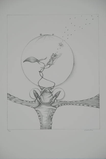 Gochka CHAREWICZ : La bulle - Lithographie originale signée