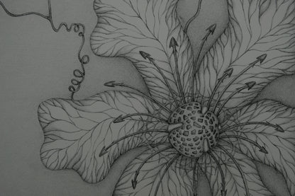 Gochka CHAREWICZ : Grande fleur - Lithographie originale signée