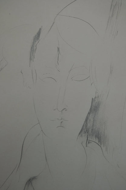 Amedeo MODIGLIANI : Femme au pendentif - Lithographie signée