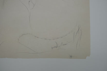 Amedeo MODIGLIANI : Femme au pendentif - Lithographie signée