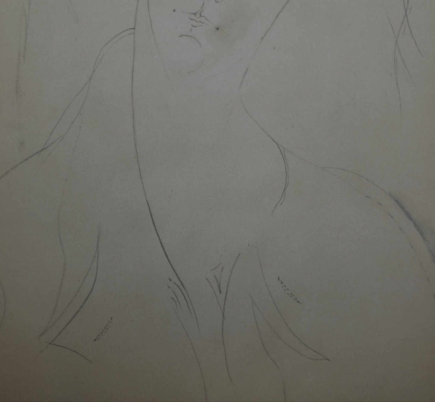 Amedeo MODIGLIANI : Étude d'une femme avec dédicace et petit dessin - Lithographie signée