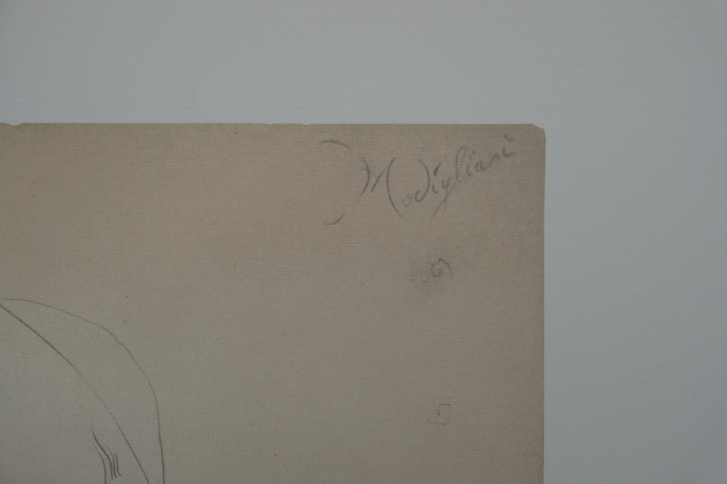 Amedeo MODIGLIANI : Homme à la moustache - Lithographie signée
