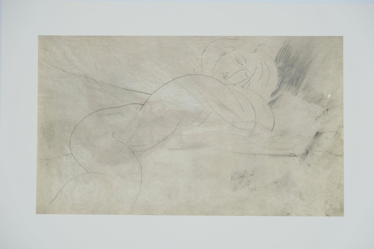 Amedeo MODIGLIANI : Nu allongé - Lithographie signée