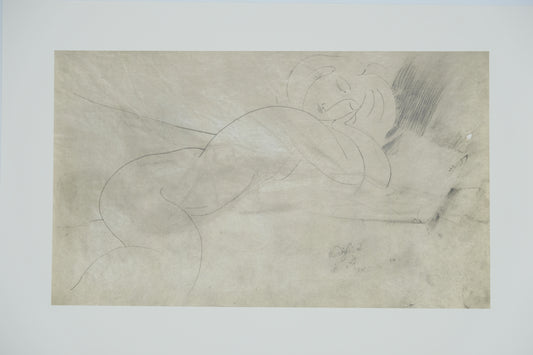 Amedeo MODIGLIANI : Nu allongé - Lithographie signée