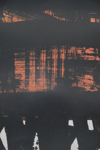 Pierre SOULAGES : Lithographie n°22 - Affiche originale signée